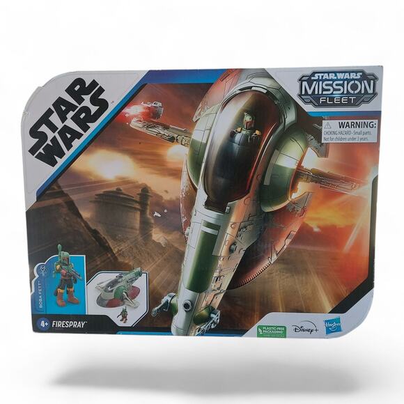 NEW Star Wars Mission Fleet Boba Fett's Firespray Starship F3805 Vehicle - Picture 1 of 8
